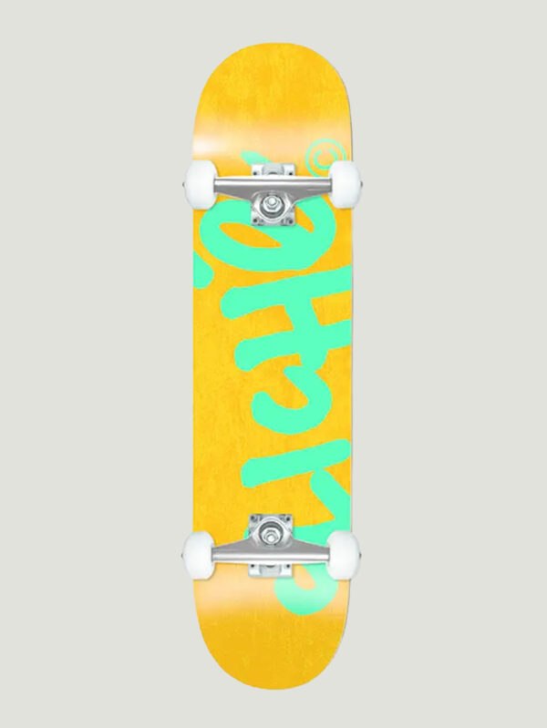 Cliche Handwritten Yellow?Green Complete Skateboard 7.75?.jpg