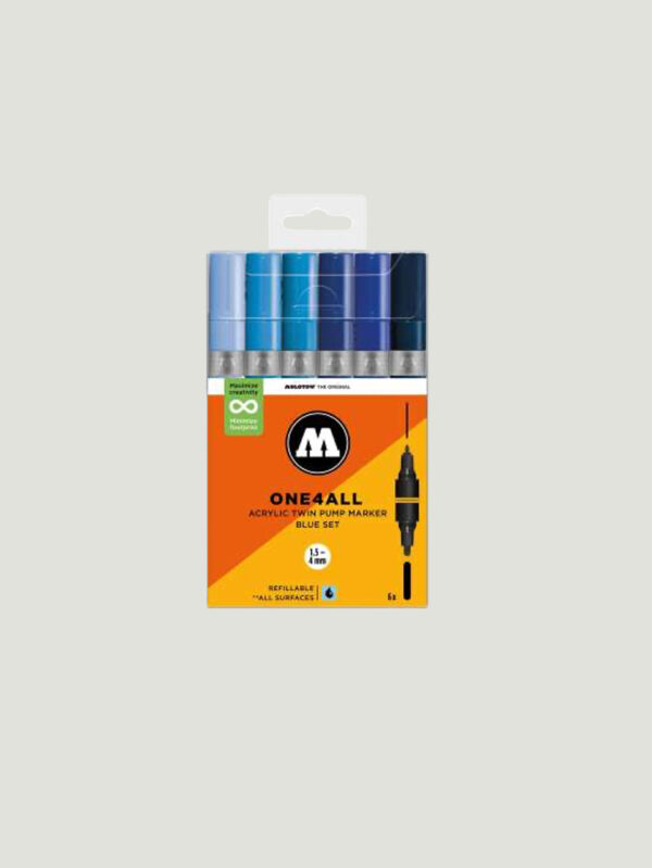 Molotow ONE4ALL Marker - 127HS Blue Set .jpg